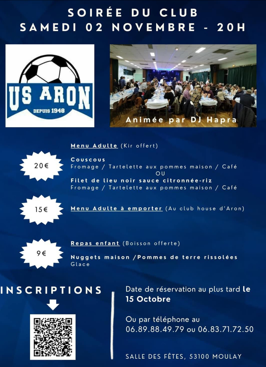 Soirée du club   COMPLET