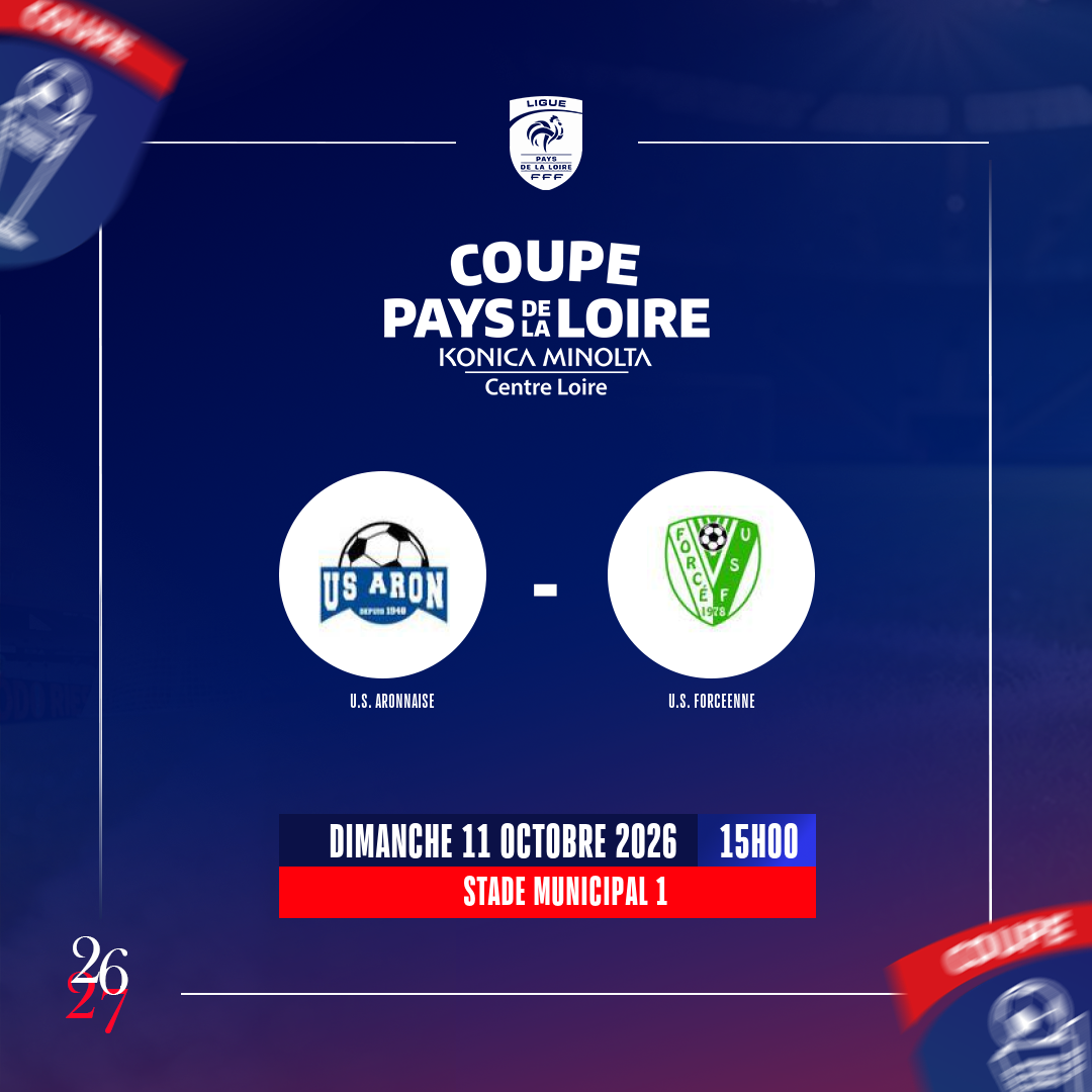 COUPE DES PAYS DE LOIRE 11 OCTOBRE 2026