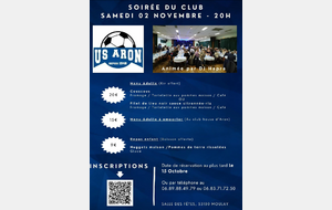 Soirée du club   COMPLET