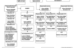 ORGANIGRAMME PRE-FORMATION-FORMATION