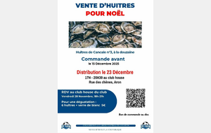 DEGUSTATION ET COMMANDE D' HUITRES POUR NOEL